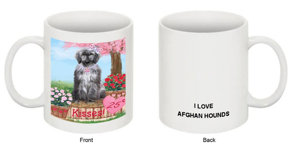 Rosie 25 Cent Kisses Afghan Hound Dog Coffee Mug MUG51149
