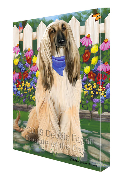 Spring Floral Afghan Hound Dog Canvas Print Wall Art Décor CVS86759