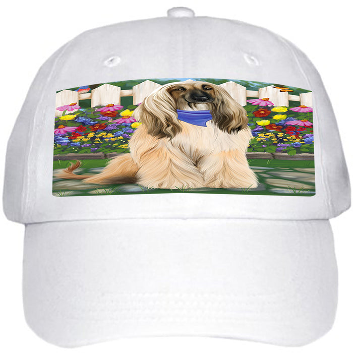 Spring Floral Afghan Hound Dog Ball Hat Cap HAT60387