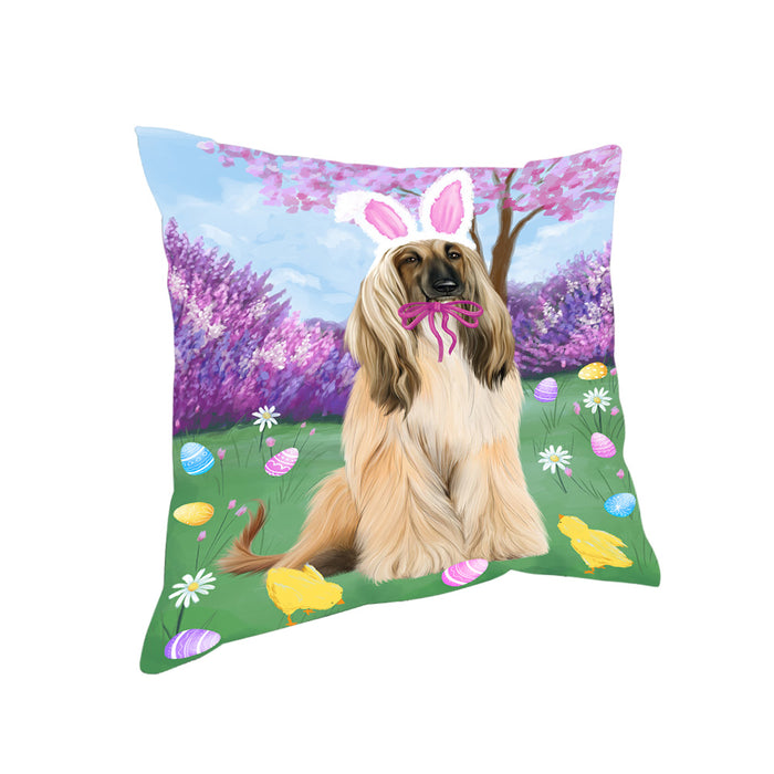 Easter Holiday Afghan Hound Dog Pillow PIL81828