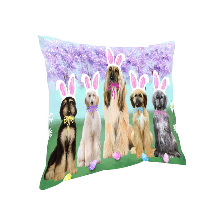 Easter Holiday Afghan Hounds Dog Pillow PIL81832