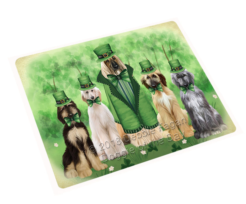St. Patricks Day Irish Portrait Afghan Hound Dogs Mini Magnet MAG76541