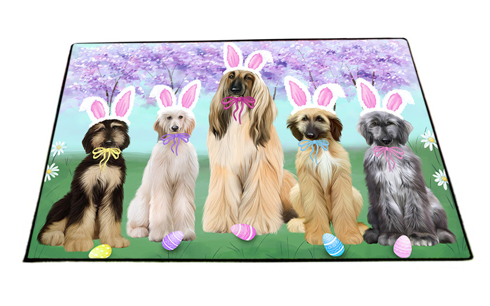 Easter Holiday Afghan Hounds Dog Floormat FLMS53727