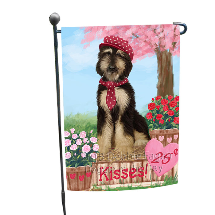 Rosie 25 Cent Kisses Afghan Hound Dog Garden Flag GFLG56300