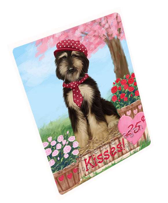 Rosie 25 Cent Kisses Afghan Hound Dog Magnet MAG72393 (Small 5.5" x 4.25")
