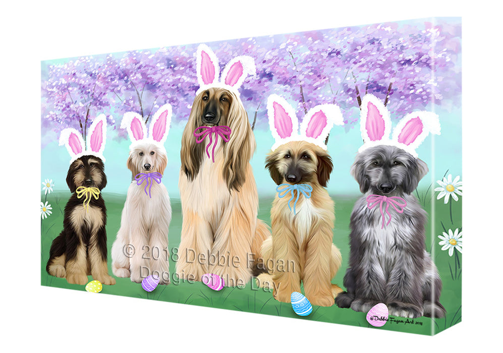 Easter Holiday Afghan Hounds Dog Canvas Print Wall Art Décor CVS134189