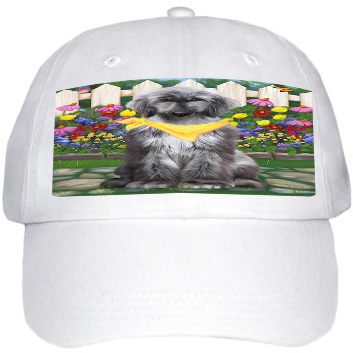 Spring Floral Afghan Hound Dog Ball Hat Cap HAT60390