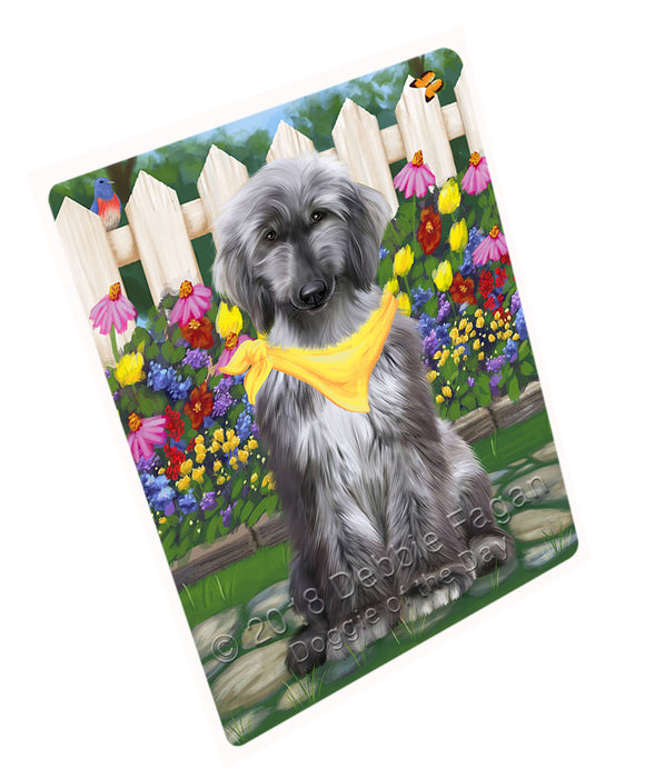 Spring Floral Afghan Hound Dog Blanket BLNKT86259