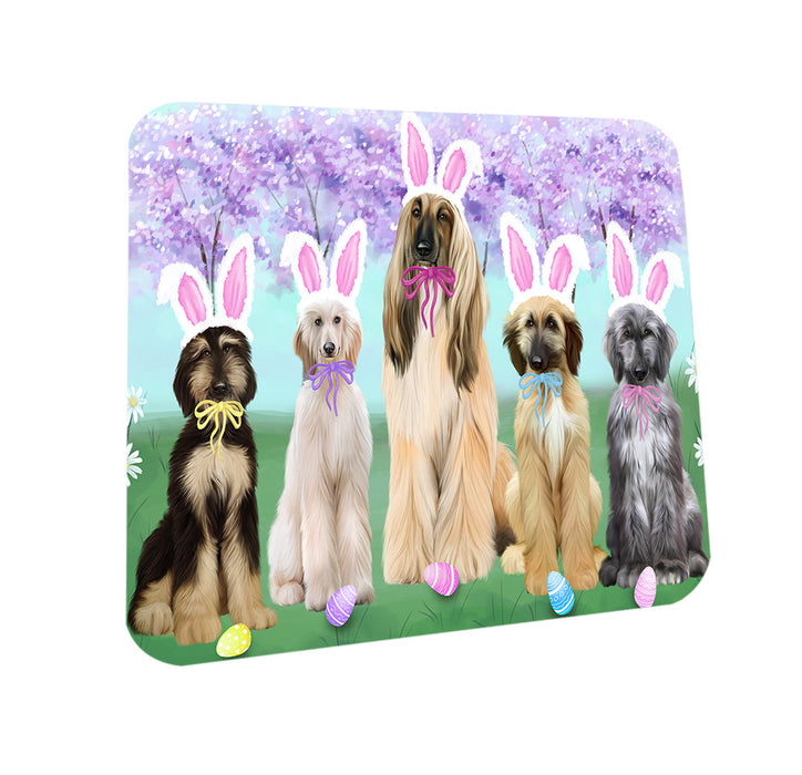 Easter Holiday Afghan Hounds Dog Coasters Set of 4 CST56813