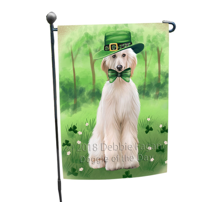 St. Patricks Day Irish Portrait Afghan Hound Dog Garden Flag GFLG64928