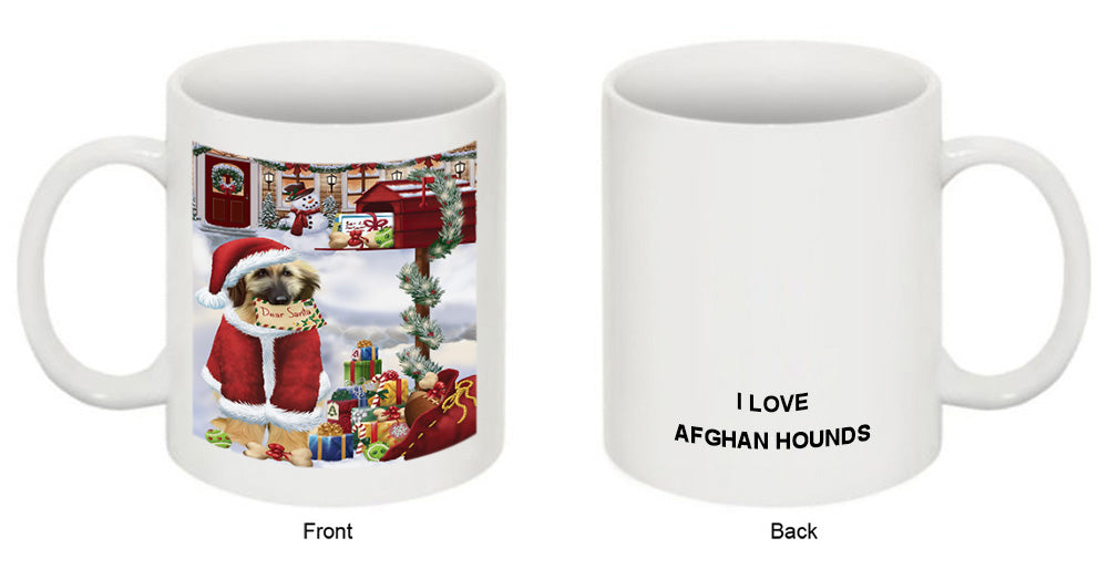 Afghan Hound Dog Dear Santa Letter Christmas Holiday Mailbox Coffee Mug MUG48910