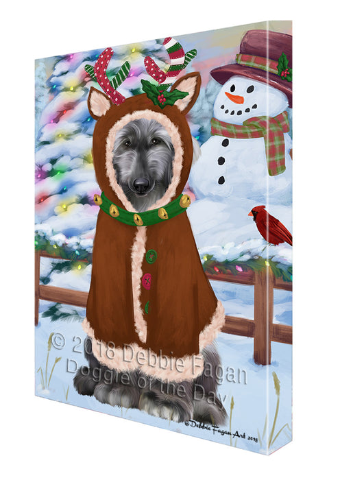 Christmas Gingerbread House Candyfest Afghan Hound Dog Canvas Print Wall Art Décor CVS127295