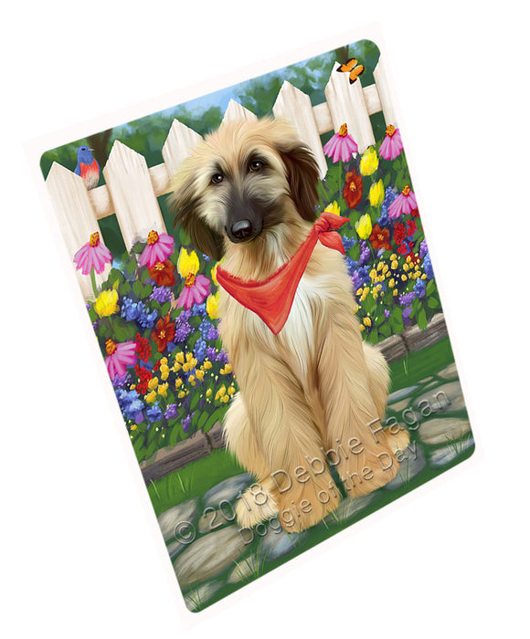 Spring Floral Afghan Hound Dog Large Refrigerator / Dishwasher Magnet RMAG73506