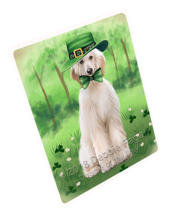 St. Patricks Day Irish Portrait Afghan Hound Dog Refrigerator / Dishwasher Magnet RMAG104172