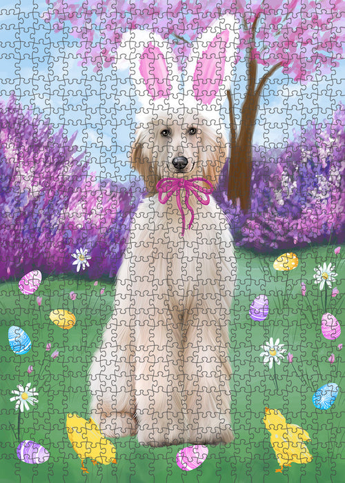 Easter Holiday Afghan Hound Dog Puzzle with Photo Tin PUZL95744