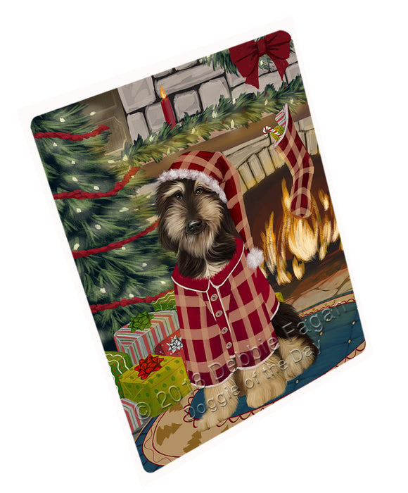 The Stocking was Hung Afghan Hound Dog Magnet MAG70575 (Small 5.5" x 4.25")