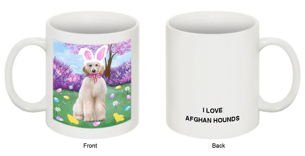 Easter Holiday Afghan Hound Dog Coffee Mug MUG52254