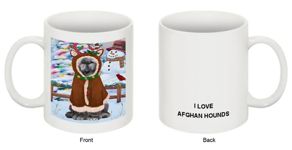 Christmas Gingerbread House Candyfest Afghan Hound Dog Coffee Mug MUG51517