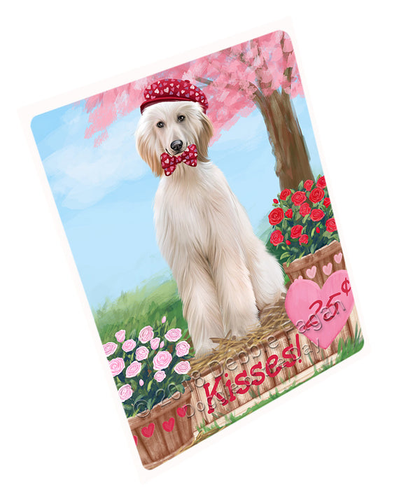Rosie 25 Cent Kisses Afghan Hound Dog Magnet MAG72396 (Small 5.5" x 4.25")
