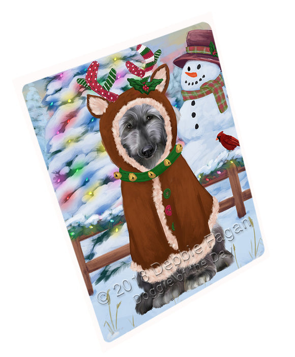 Christmas Gingerbread House Candyfest Afghan Hound Dog Large Refrigerator / Dishwasher Magnet RMAG98982