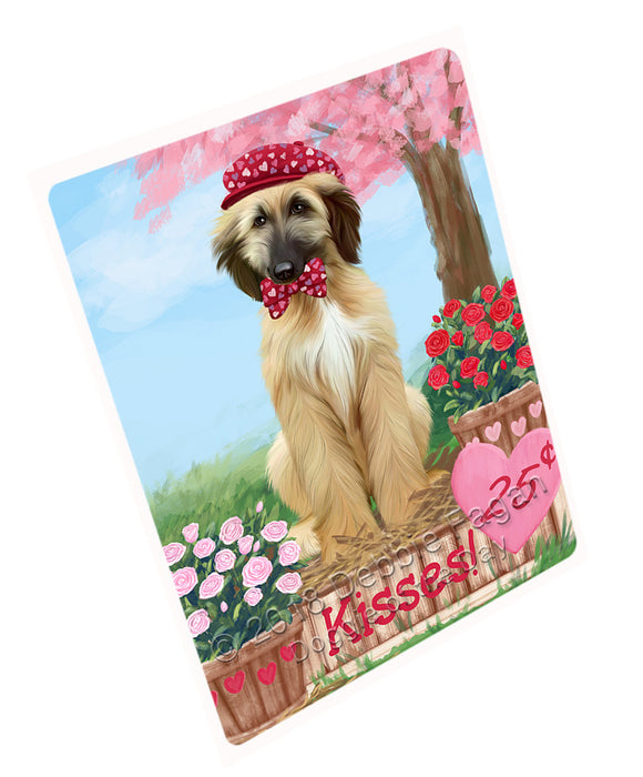 Rosie 25 Cent Kisses Afghan Hound Dog Magnet MAG72399 (Small 5.5" x 4.25")