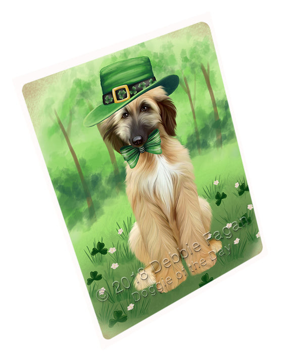 St. Patricks Day Irish Portrait Afghan Hound Dog Cutting Board C77148