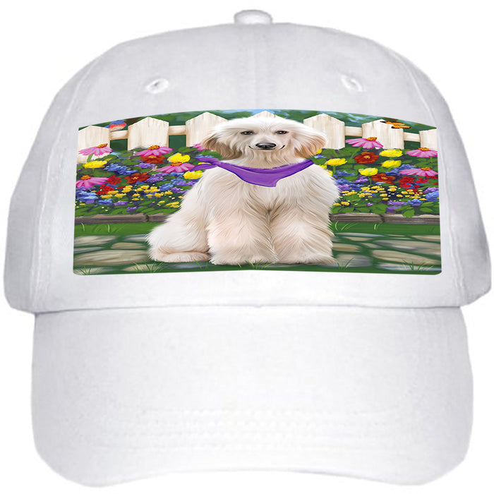 Spring Floral Afghan Hound Dog Ball Hat Cap HAT60396
