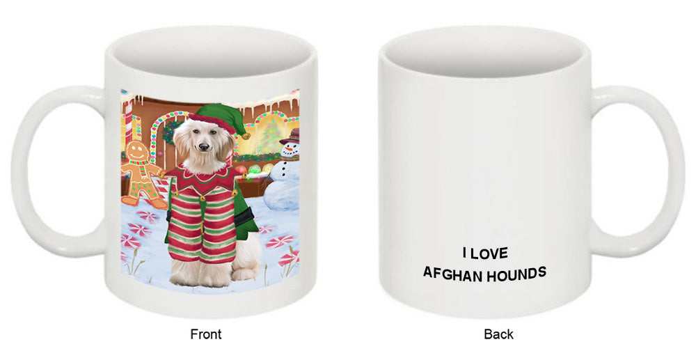 Christmas Gingerbread House Candyfest Afghan Hound Dog Coffee Mug MUG51518
