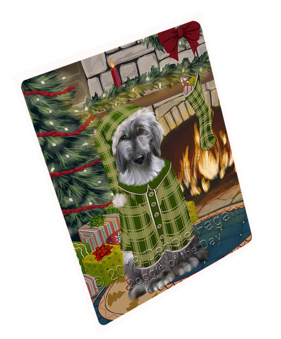 The Stocking was Hung Afghan Hound Dog Magnet MAG70578 (Small 5.5" x 4.25")
