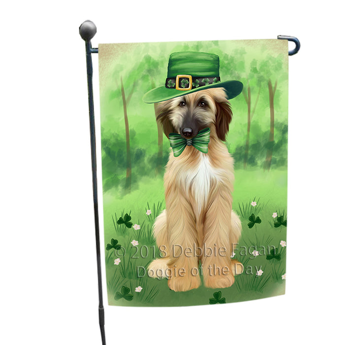 St. Patricks Day Irish Portrait Afghan Hound Dog Garden Flag GFLG64929