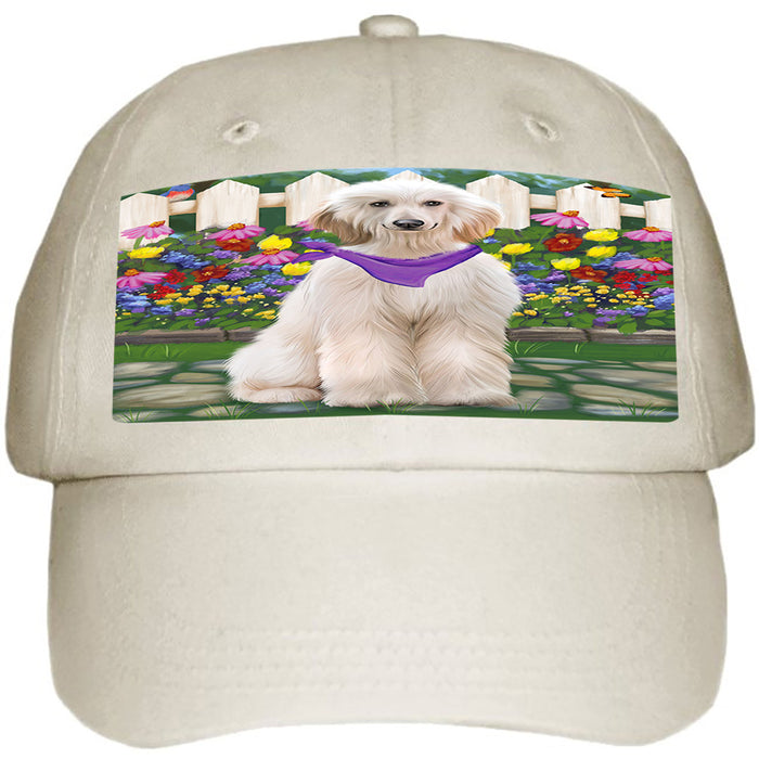 Spring Floral Afghan Hound Dog Ball Hat Cap HAT60396