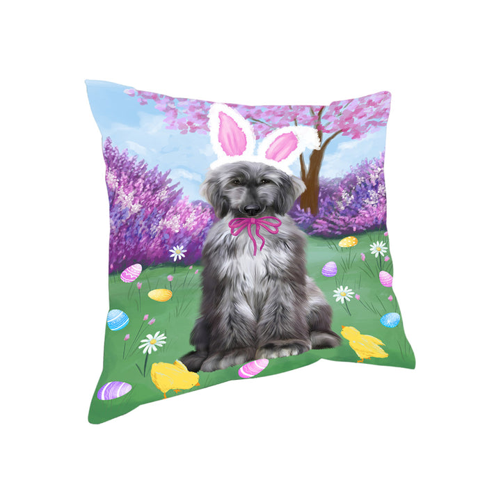 Easter Holiday Afghan Hound Dog Pillow PIL81844