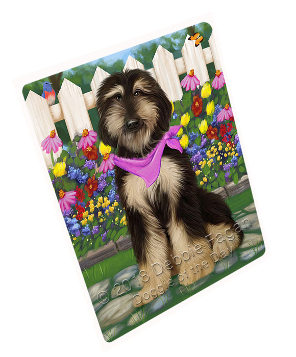Spring Floral Afghan Hound Dog Blanket BLNKT86286
