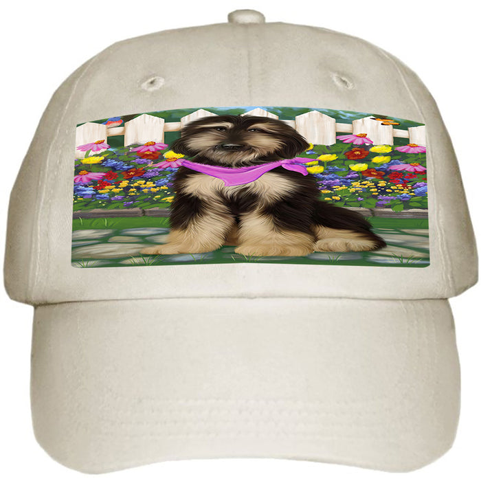 Spring Floral Afghan Hound Dog Ball Hat Cap HAT60399