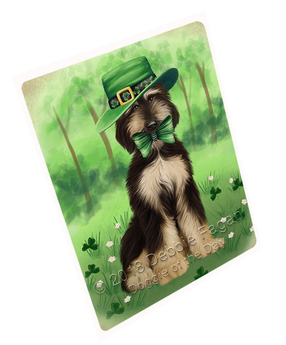 St. Patricks Day Irish Portrait Afghan Hound Dog Cutting Board C77154