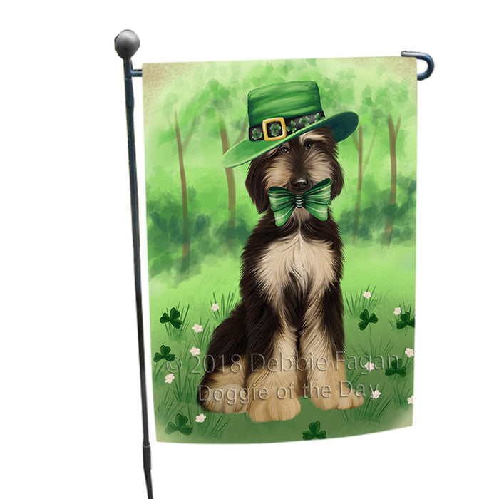 St. Patricks Day Irish Portrait Afghan Hound Dog Garden Flag GFLG64931
