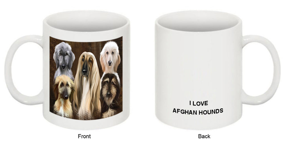 Rustic 5 Afghan Hound Dog Coffee Mug MUG49520