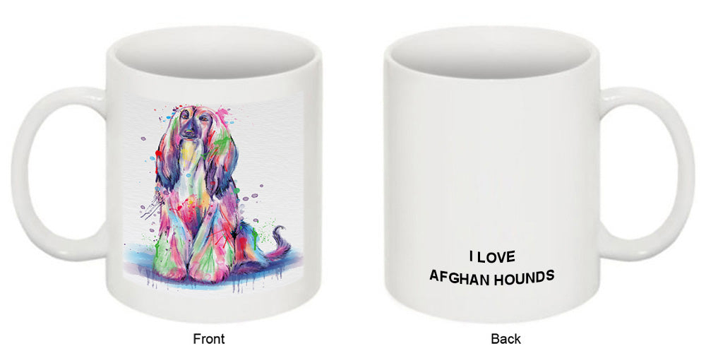 Watercolor Afghan Hound Dog Coffee Mug MUG52463