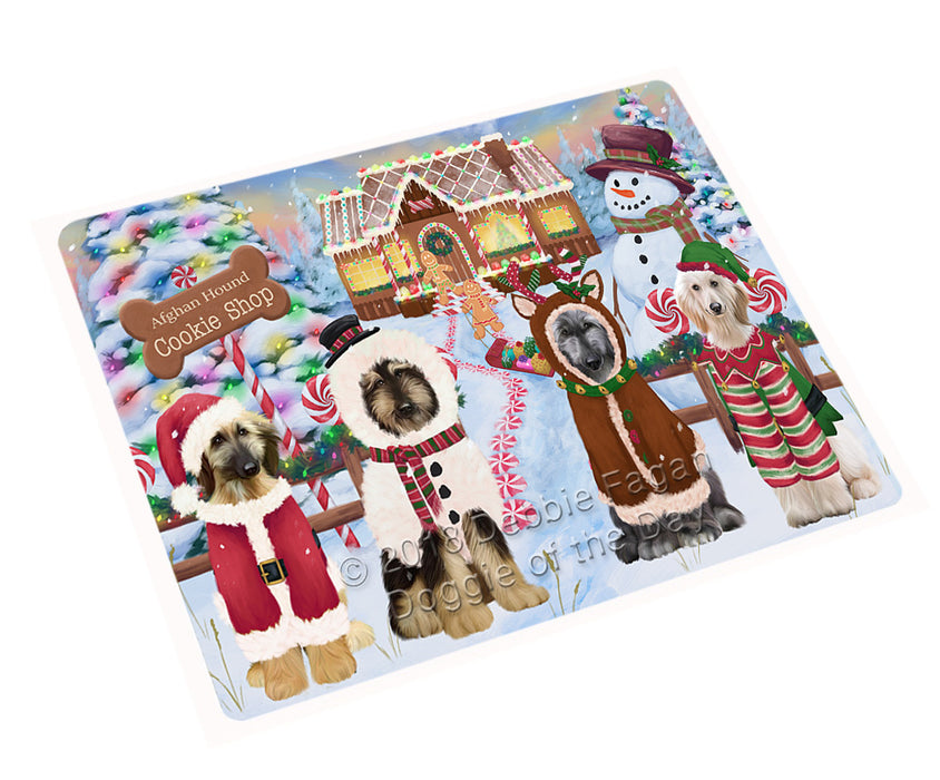 Holiday Gingerbread Cookie Shop Afghan Hounds Dog Cutting Board C73407