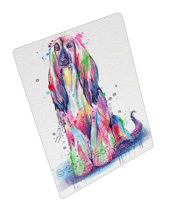 Watercolor Afghan Hound Dog Blanket BLNKT133221