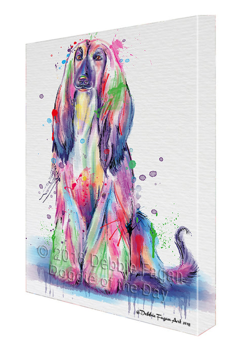 Watercolor Afghan Hound Dog Canvas Print Wall Art Décor CVS136025