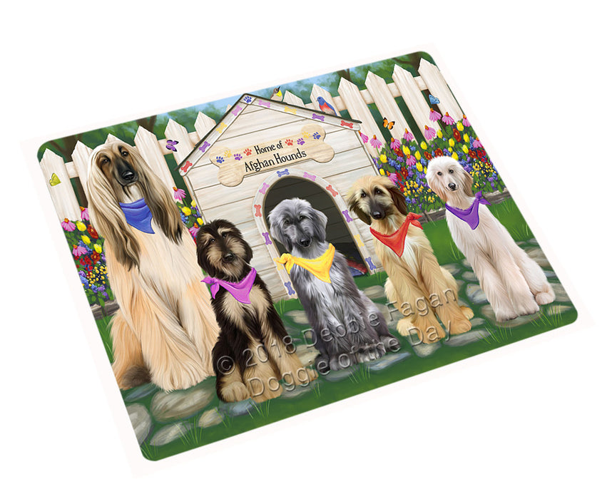 Spring Dog House Afghan Hounds Dog Cutting Board C60681