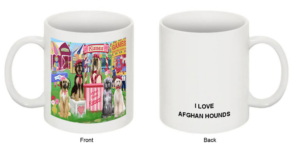 Carnival Kissing Booth Afghan Hounds Dog Coffee Mug MUG51167