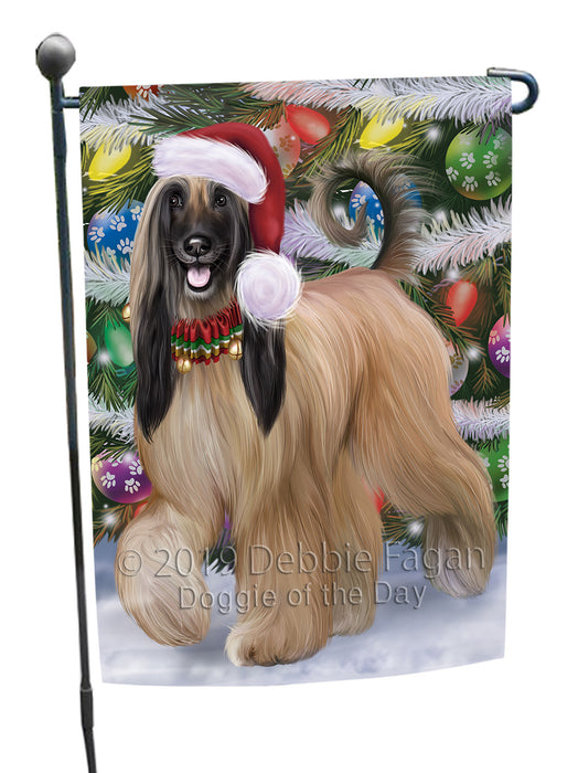 Chistmas Trotting in the Snow Afghan Hound Dog Garden Flags Outdoor Decor for Homes and Gardens Double Sided Garden Yard Spring Decorative Vertical Home Flags Garden Porch Lawn Flag for Decorations GFLG68482