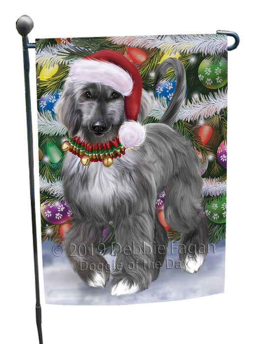 Chistmas Trotting in the Snow Afghan Hound Dog Garden Flags Outdoor Decor for Homes and Gardens Double Sided Garden Yard Spring Decorative Vertical Home Flags Garden Porch Lawn Flag for Decorations GFLG68483