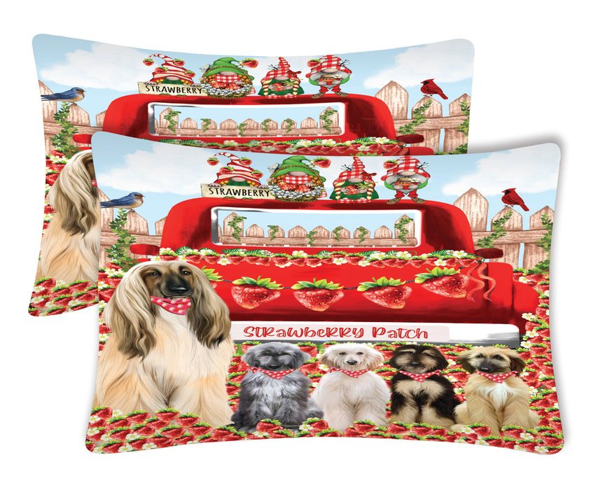 Afghan Hound Pillow Case with a Variety of Designs, Custom, Personalized, Super Soft Pillowcases Set of 2, Dog and Pet Lovers Gifts