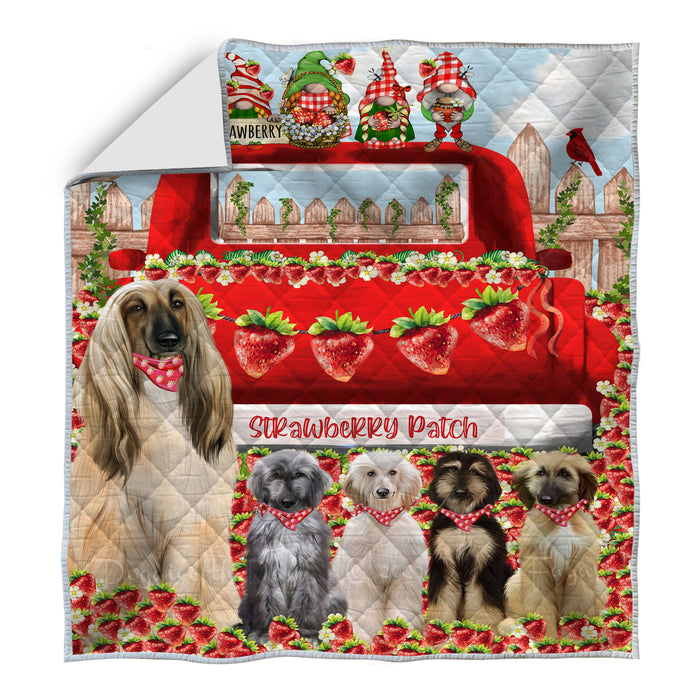 Afghan Hound Quilt, Explore a Variety of Bedding Designs, Bedspread Quilted Coverlet, Custom, Personalized, Pet Gift for Dog Lovers