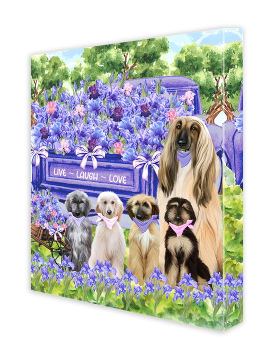 Afghan Hound Dogs Canvas: Explore a Variety of Designs, Custom, Personalized, Digital Art Wall Painting, Ready to Hang Room Decor, Gift for Pet Lovers
