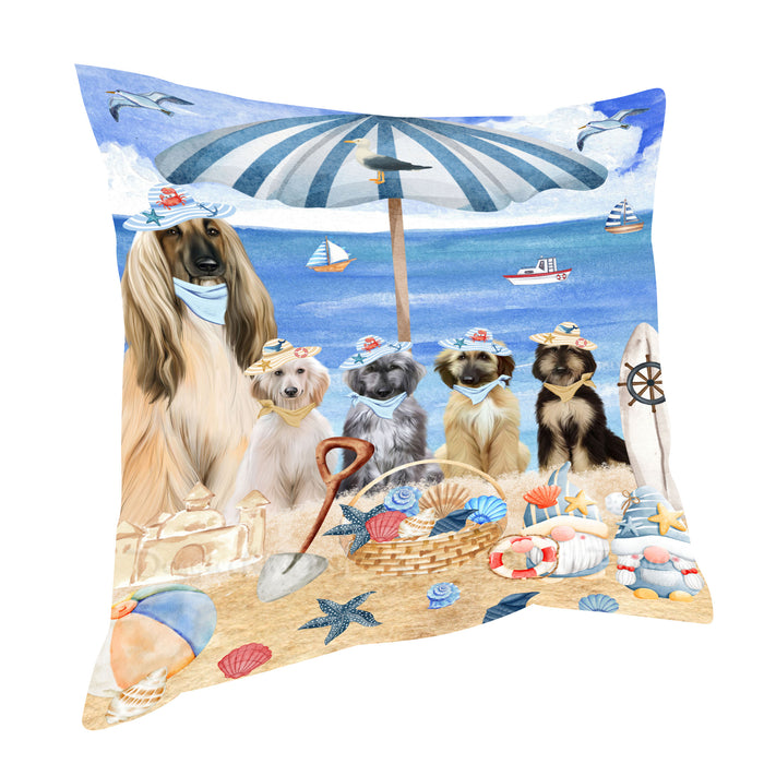 Afghan Hound Pillow: Explore a Variety of Designs, Custom, Personalized, Throw Pillows Cushion for Sofa Couch Bed, Gift for Dog and Pet Lovers