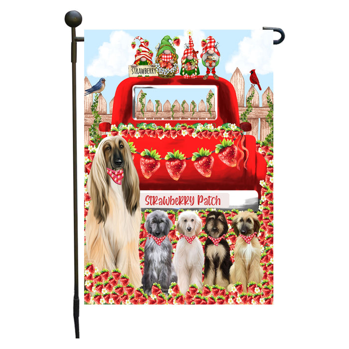 Afghan Hound Dogs Garden Flag: Explore a Variety of Custom Designs, Double-Sided, Personalized, Weather Resistant, Garden Outside Yard Decor, Dog Gift for Pet Lovers
